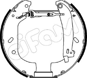 Cifam 151-066 - Комплект спирачна челюст vvparts.bg