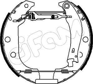 Cifam 151-005 - Комплект спирачна челюст vvparts.bg