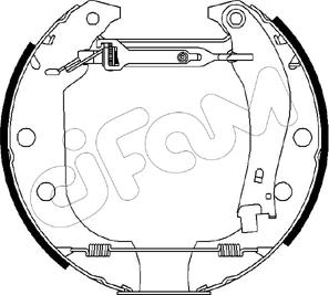 Cifam 151-012 - Комплект спирачна челюст vvparts.bg