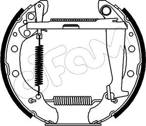 Cifam 151-126 - Комплект спирачна челюст vvparts.bg