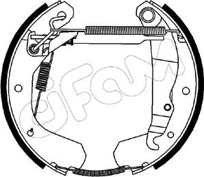 Cifam 151-082 - Комплект спирачна челюст vvparts.bg