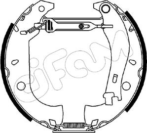 Cifam 151-090 - Комплект спирачна челюст vvparts.bg