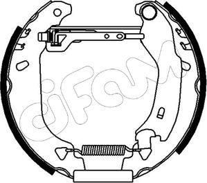 Cifam 151-023 - Комплект спирачна челюст vvparts.bg