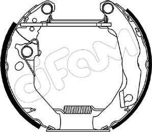 Cifam 151-027 - Комплект спирачна челюст vvparts.bg