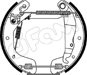 Cifam 151-079 - Комплект спирачна челюст vvparts.bg