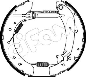 Cifam 151-074 - Комплект спирачна челюст vvparts.bg