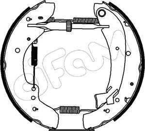 Cifam 151-075 - Комплект спирачна челюст vvparts.bg