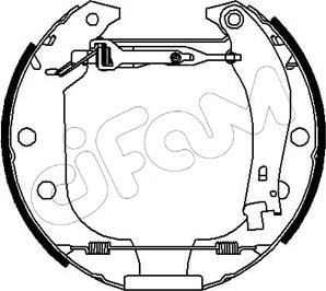 Cifam 151-143 - Комплект спирачна челюст vvparts.bg