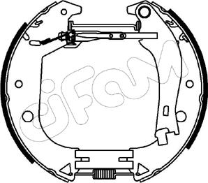 Cifam 151-152 - Комплект спирачна челюст vvparts.bg