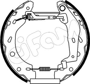 Cifam 151-163 - Комплект спирачна челюст vvparts.bg