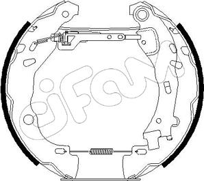 Cifam 151-188 - Комплект спирачна челюст vvparts.bg