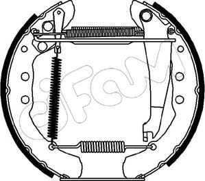 Cifam 151-129 - Комплект спирачна челюст vvparts.bg