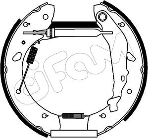 Cifam 151-179 - Комплект спирачна челюст vvparts.bg