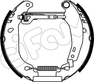 Cifam 151-399 - Комплект спирачна челюст vvparts.bg