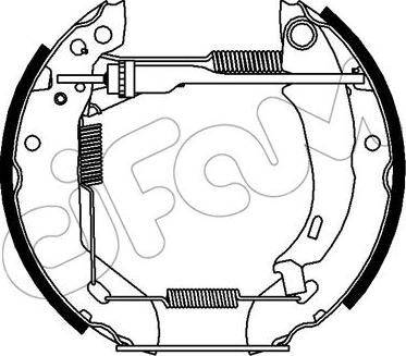 Cifam 151-395 - Комплект спирачна челюст vvparts.bg