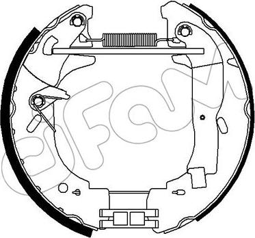 Cifam 151-301 - Комплект спирачна челюст vvparts.bg