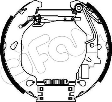 Cifam 151-319 - Комплект спирачна челюст vvparts.bg