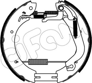 Cifam 151-336 - Комплект спирачна челюст vvparts.bg