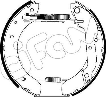 Cifam 151-246 - Комплект спирачна челюст vvparts.bg