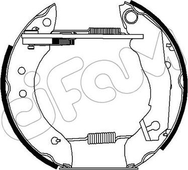 Cifam 151-241 - Комплект спирачна челюст vvparts.bg