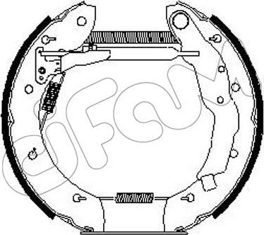 Cifam 151-256 - Комплект спирачна челюст vvparts.bg