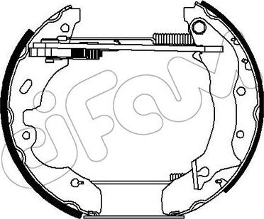 Cifam 151-260 - Комплект спирачна челюст vvparts.bg