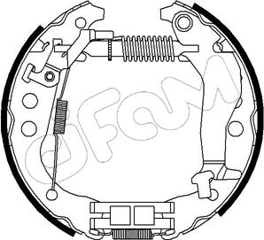 Cifam 151-203 - Комплект спирачна челюст vvparts.bg