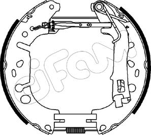 Cifam 151-224 - Комплект спирачна челюст vvparts.bg