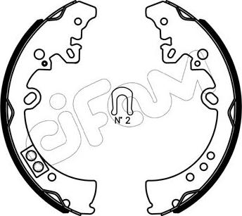 Cifam 153-445J - Комплект спирачна челюст vvparts.bg