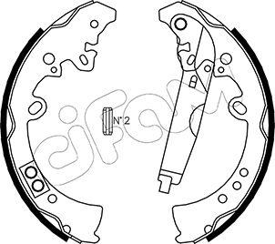 Cifam 153-445 - Комплект спирачна челюст vvparts.bg