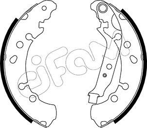 Cifam 153-454 - Комплект спирачна челюст vvparts.bg