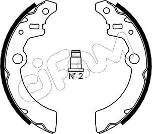 Cifam 153-404 - Комплект спирачна челюст vvparts.bg