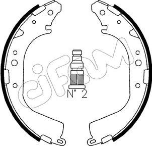 Cifam 153-415 - Комплект спирачна челюст vvparts.bg