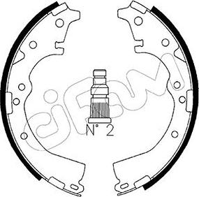 Cifam 153-416 - Комплект спирачна челюст vvparts.bg