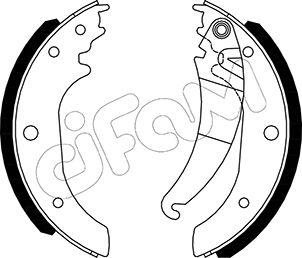 Cifam 153-489 - Комплект спирачна челюст vvparts.bg