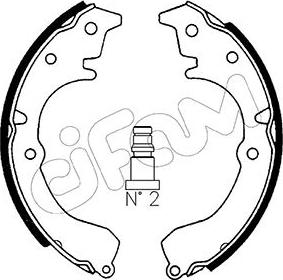 Cifam 153-424 - Комплект спирачна челюст vvparts.bg