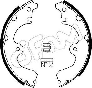 Cifam 153-425 - Комплект спирачна челюст vvparts.bg