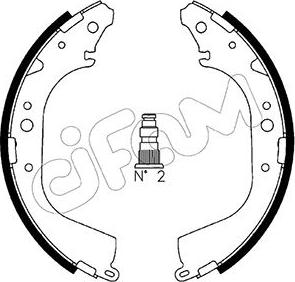 Cifam 153-421 - Комплект спирачна челюст vvparts.bg