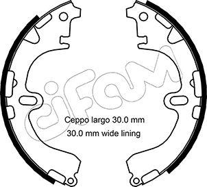 Cifam 153-422 - Комплект спирачна челюст vvparts.bg