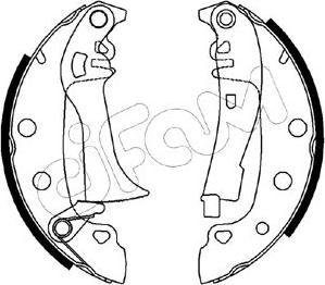 Cifam 153-555 - Комплект спирачна челюст vvparts.bg