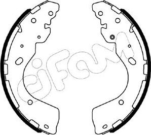 Cifam 153-508 - Комплект спирачна челюст vvparts.bg