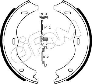 Cifam 153-507K - Комплект спирачна челюст, ръчна спирачка vvparts.bg