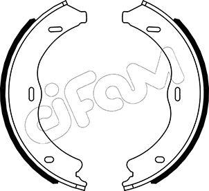 Cifam 153-507 - Комплект спирачна челюст, ръчна спирачка vvparts.bg