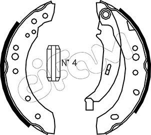 Cifam 153-513 - Комплект спирачна челюст vvparts.bg