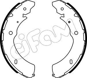 Cifam 153-572 - Комплект спирачна челюст vvparts.bg