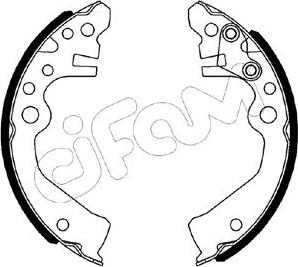 Cifam 153-611 - Комплект спирачна челюст vvparts.bg