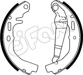 Cifam 153-612 - Комплект спирачна челюст vvparts.bg