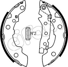 Cifam 153-623 - Комплект спирачна челюст vvparts.bg