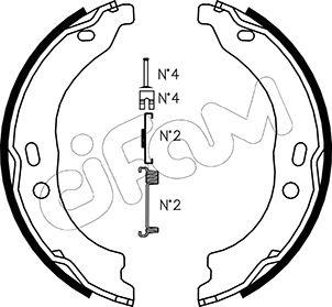 Cifam 153-095K - Комплект спирачна челюст, ръчна спирачка vvparts.bg