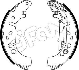 Cifam 153-093 - Комплект спирачна челюст vvparts.bg